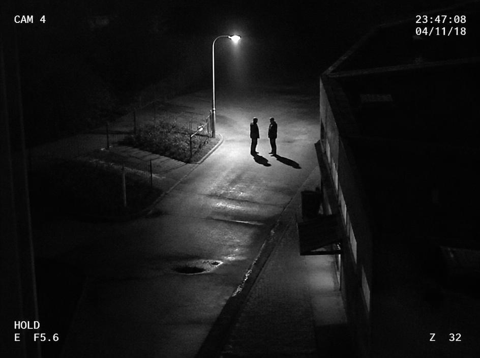 Beispiel für Beweisfotografie bei nächtlicher Observation
